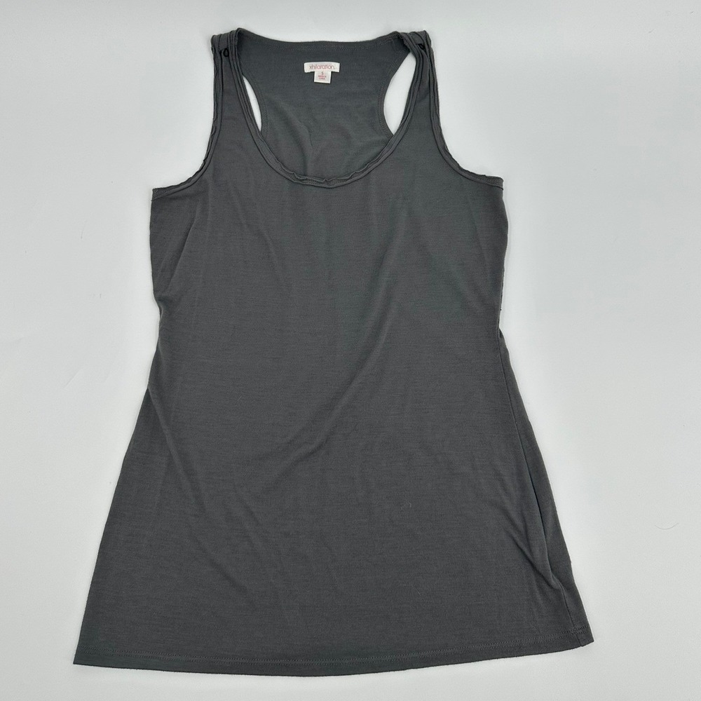 Xhilaration Tank Top Racerback Modern Womens Small Gray Sleeveless Basic Shirt